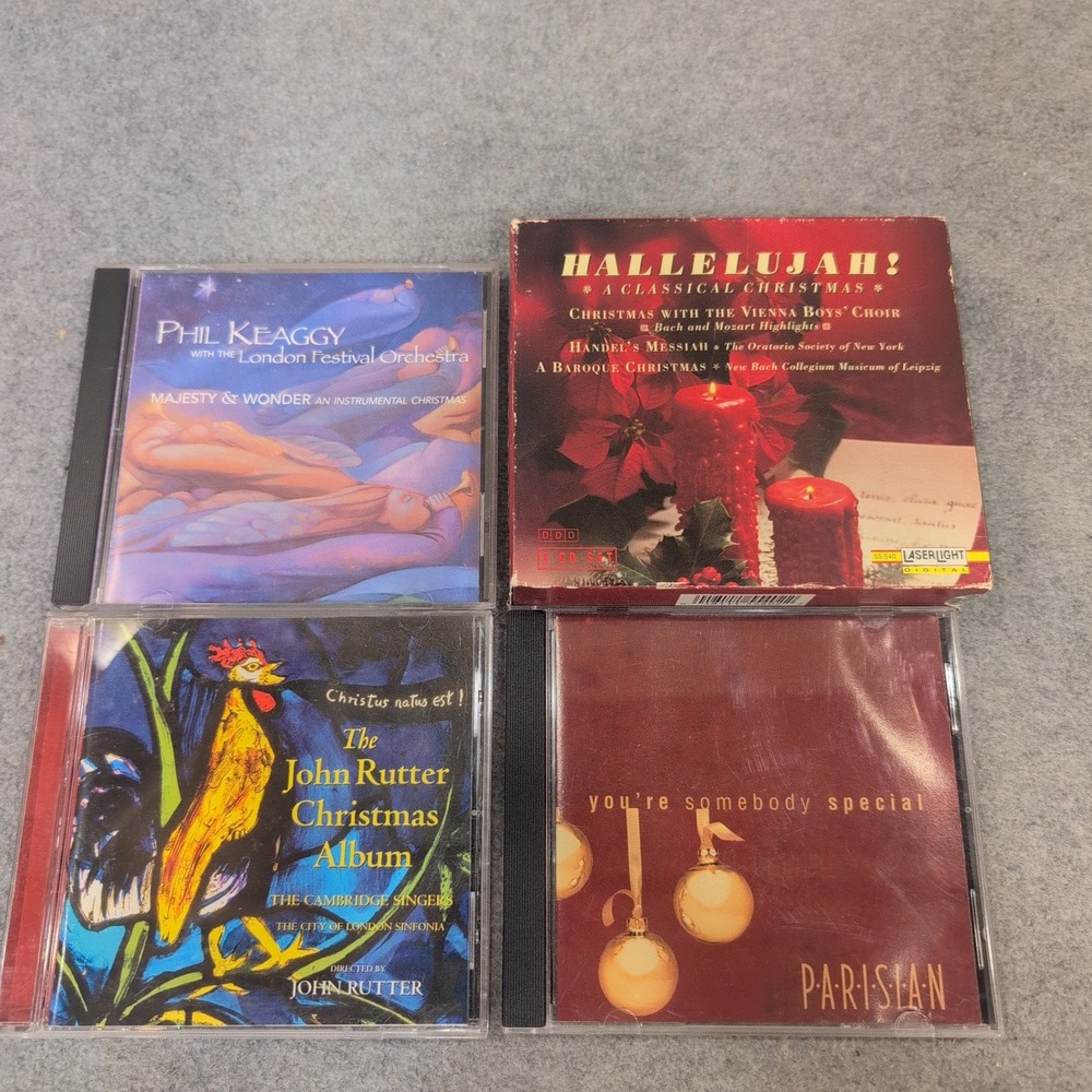 Christmas CD Lot Phil Keaggy John Rutter Hallelujah Classical 3 CD Set Parisian - Picture 1 of 2